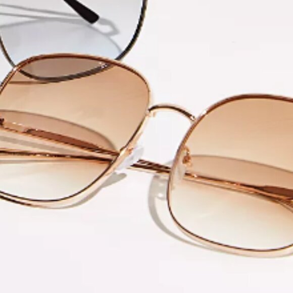 Free People Accessories - Free people Mellow Metal Square Sunglasses NWT